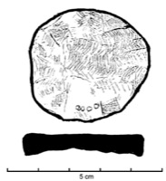 Mailhac, Le Cayla (11),  4 cm, ep.0,7 cm,  F23, n.V, -75/-1